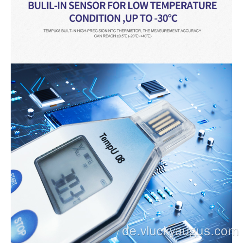 Tempu08 einzelne Verwendung von USB -Temperaturdatenloggers